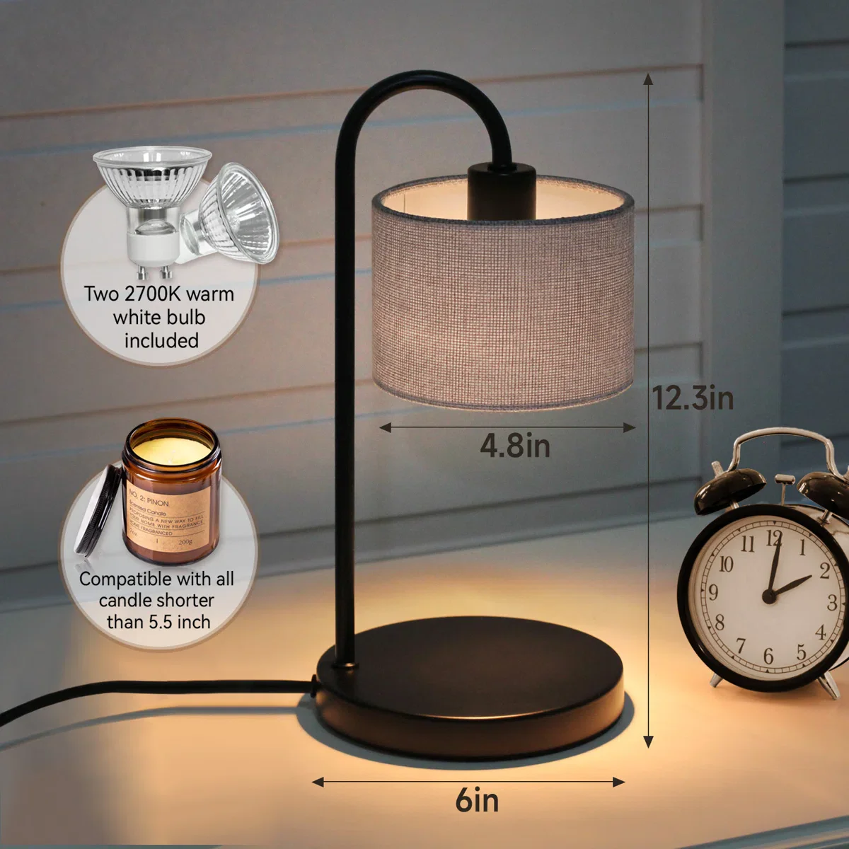 Candle Warmer Lamp with Timer - Image 3