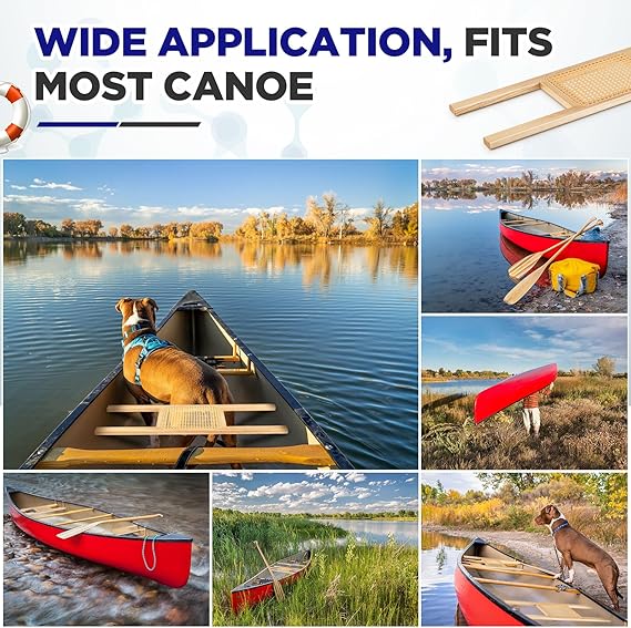 Canoe Seat Cane Seat Outdoor - Set of 2 - Image 3
