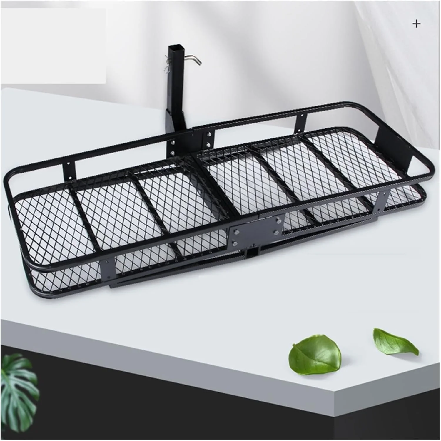 Car Roof Rack, Basket Folding Hitch Cargo Carrier Foldaway Steel Mesh - Image 5