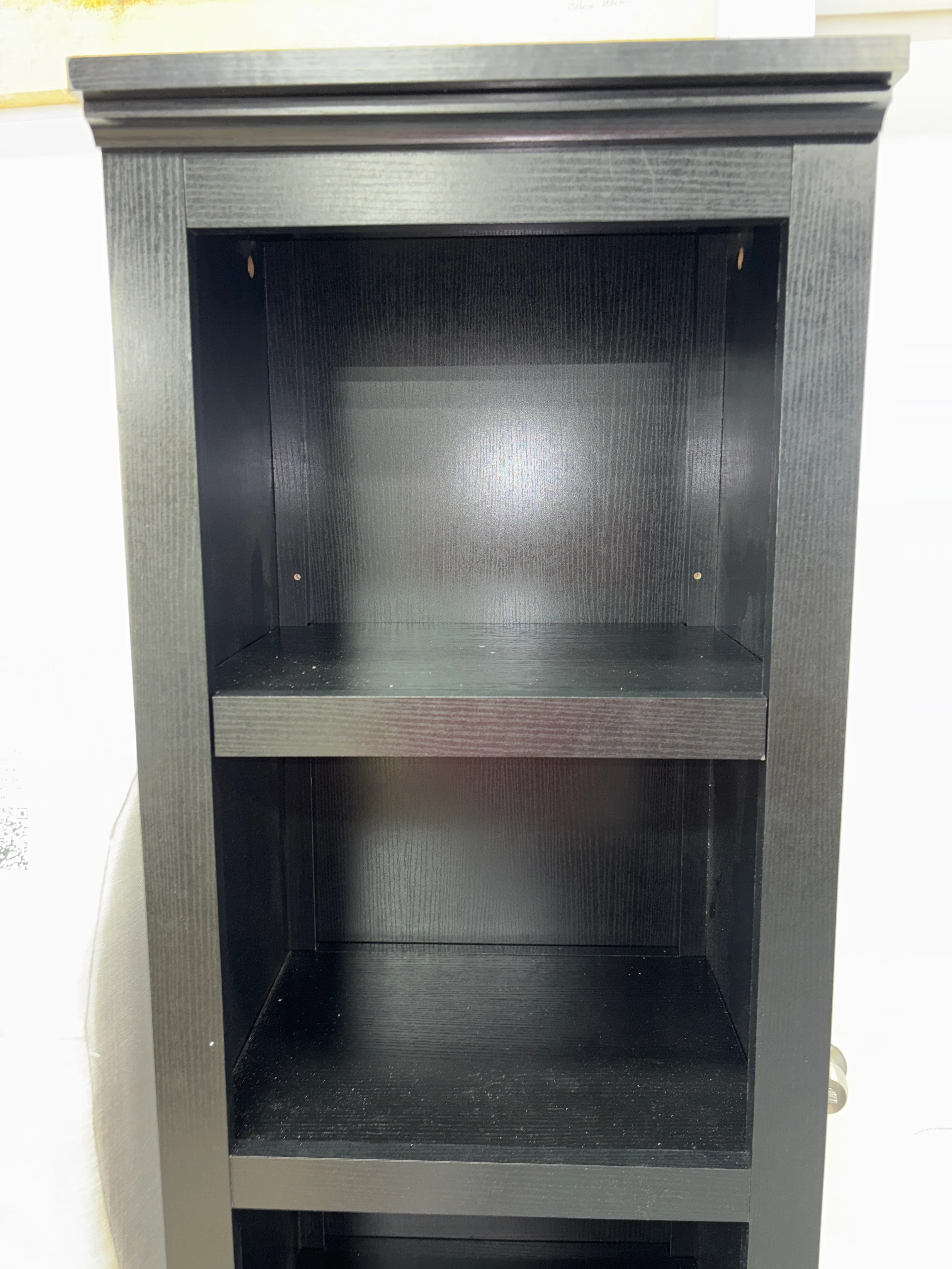 Carson 72" 5 Shelf Narrow Bookcase - Black SHOWROOM ITEM - Image 3