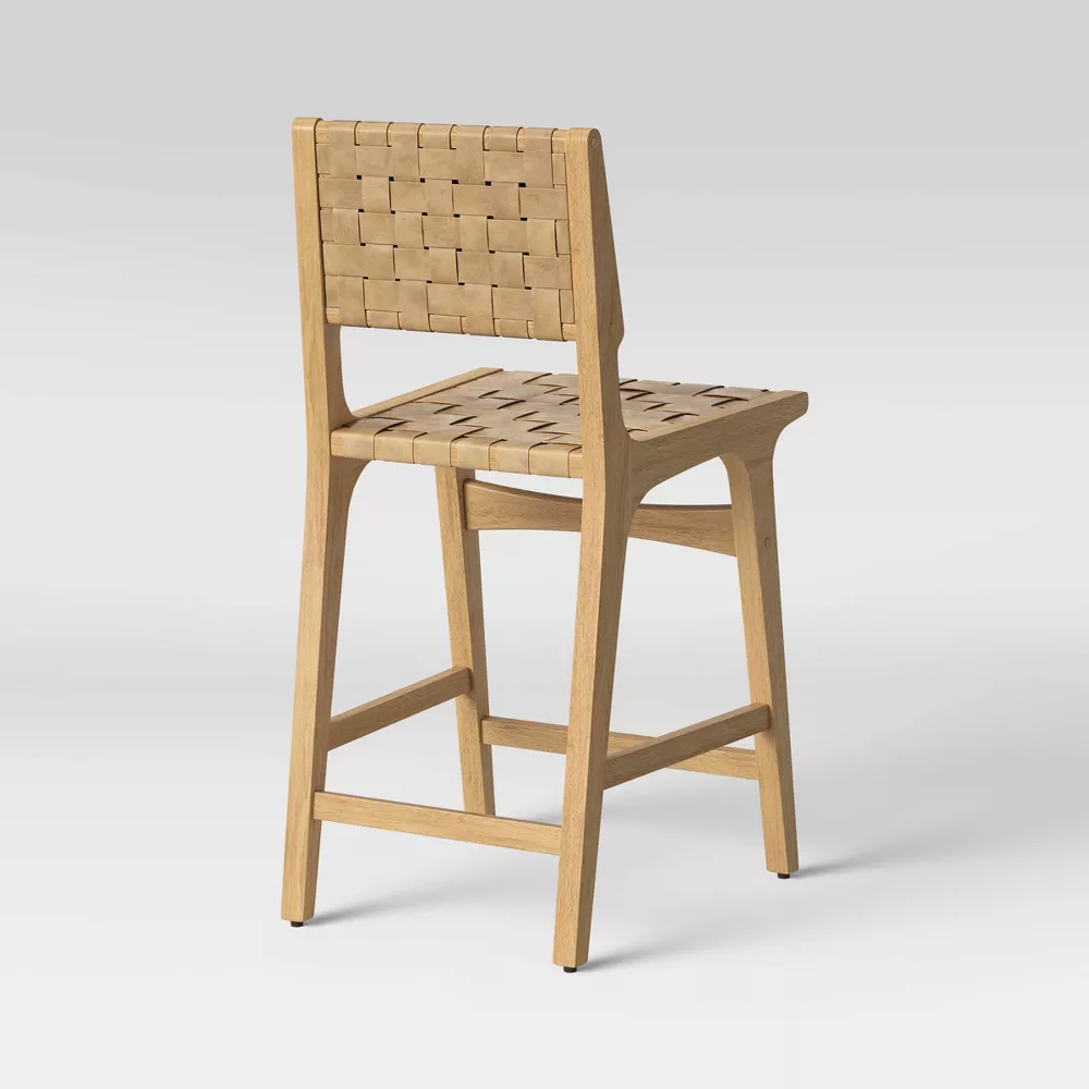 Ceylon Woven Counter Height Barstool Natural - Image 2