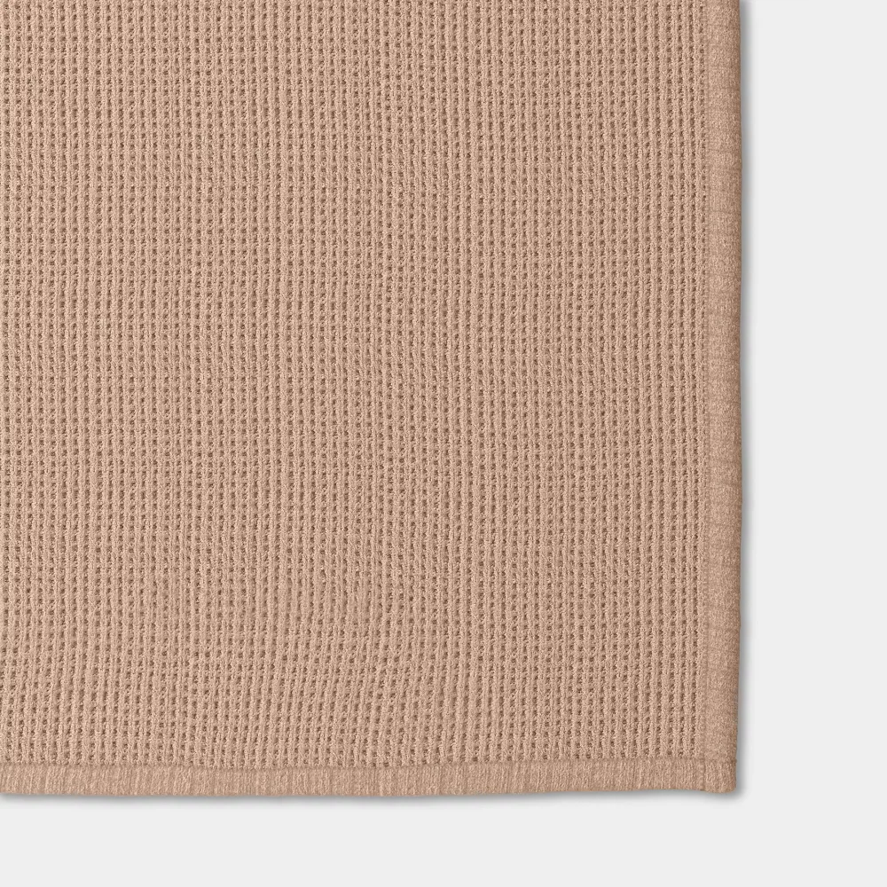 Chenille Knit Throw Blanket with Faux Shearling Reverse Tan - Image 4