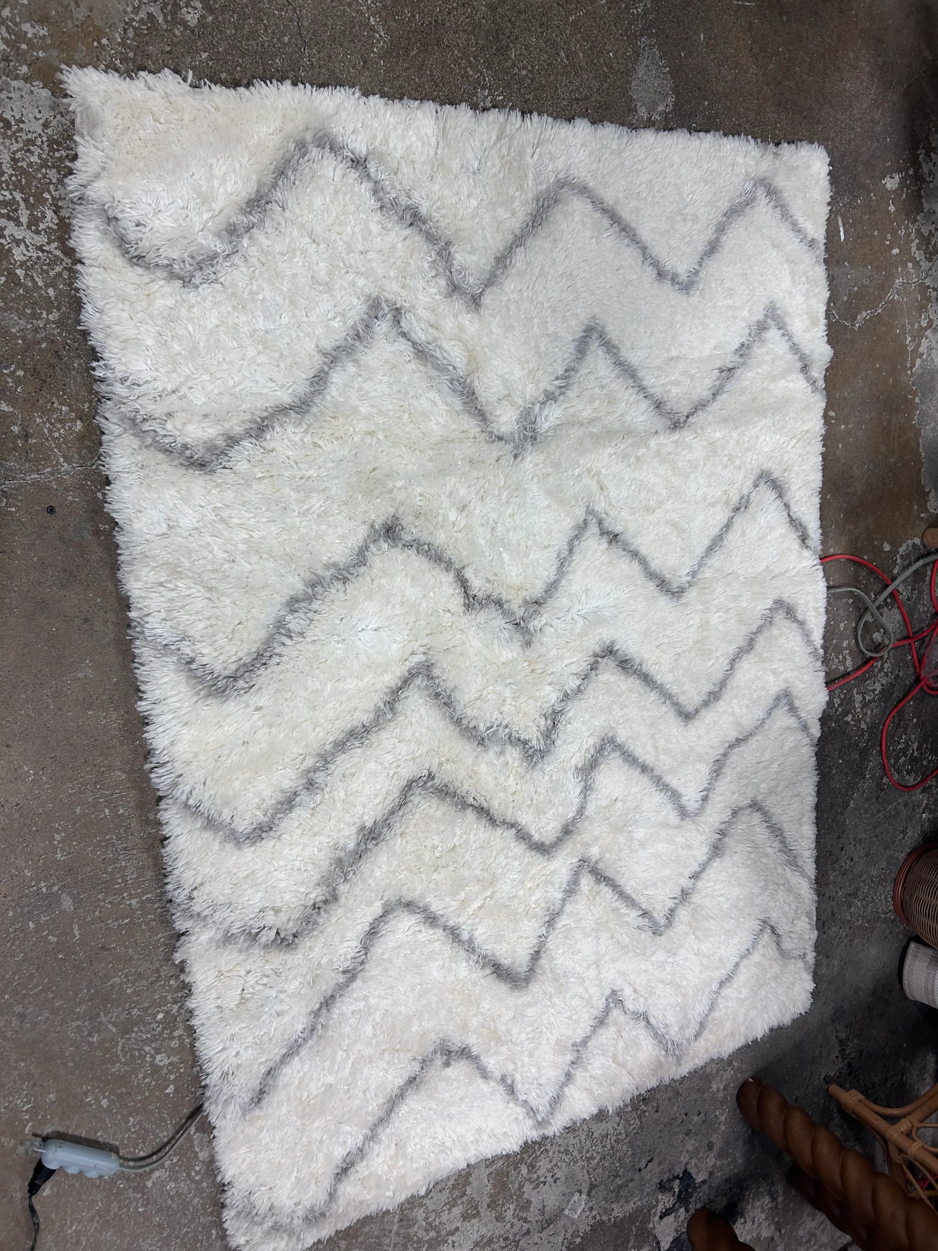 Chevron Area Kids' Rug Cream 5'x7', - Image 6
