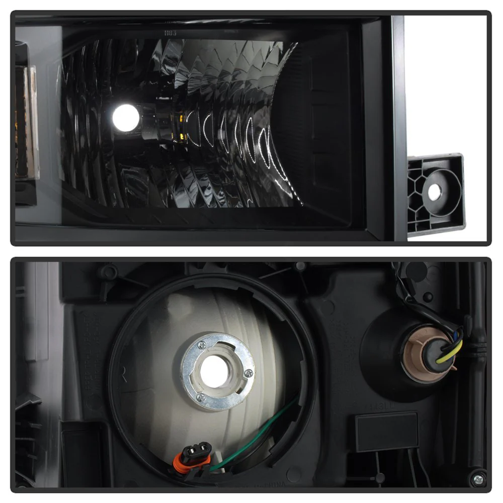 2015 Chevy Silverado 1500 Driver and Passenger Side Black Factory Style Headlights - Image 4