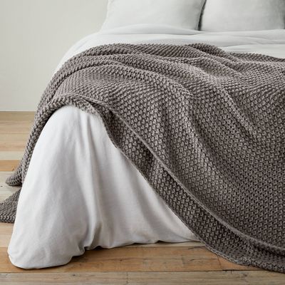 Chunky Knit Bed Blanket - King - Image 4