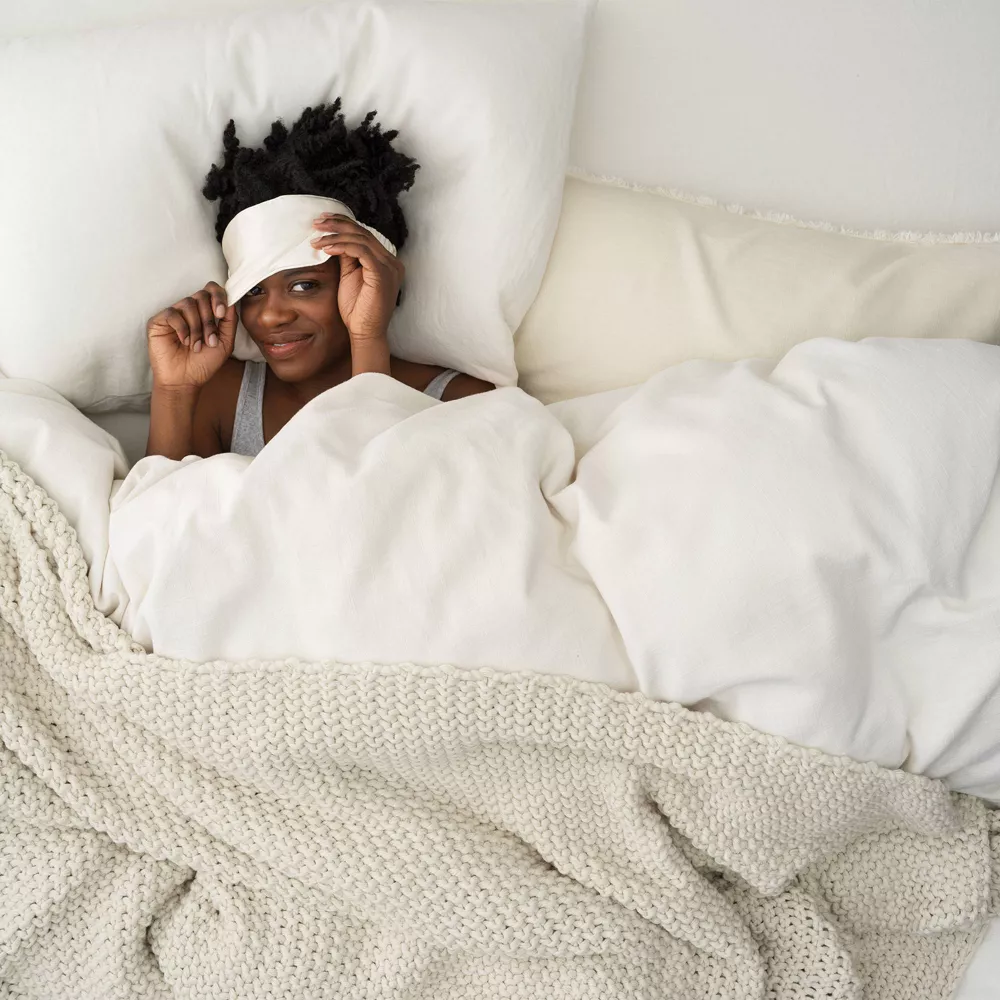 Chunky Knit Bed Blanket  - King - Image 4