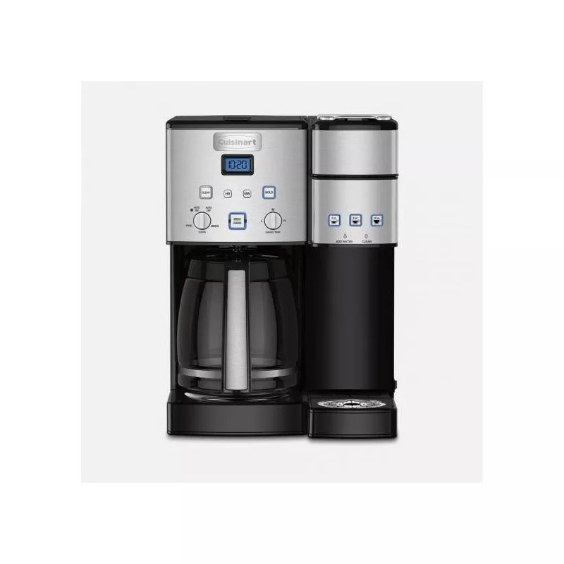 Coffee Center 12 Cup Coffeemaker and Single-Serve Brewer Stainless Steel