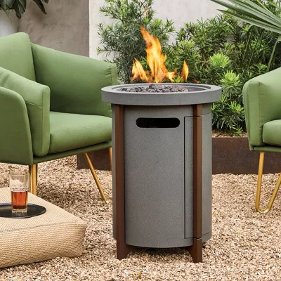 Column Propane Fire Pit Gray - Image 2
