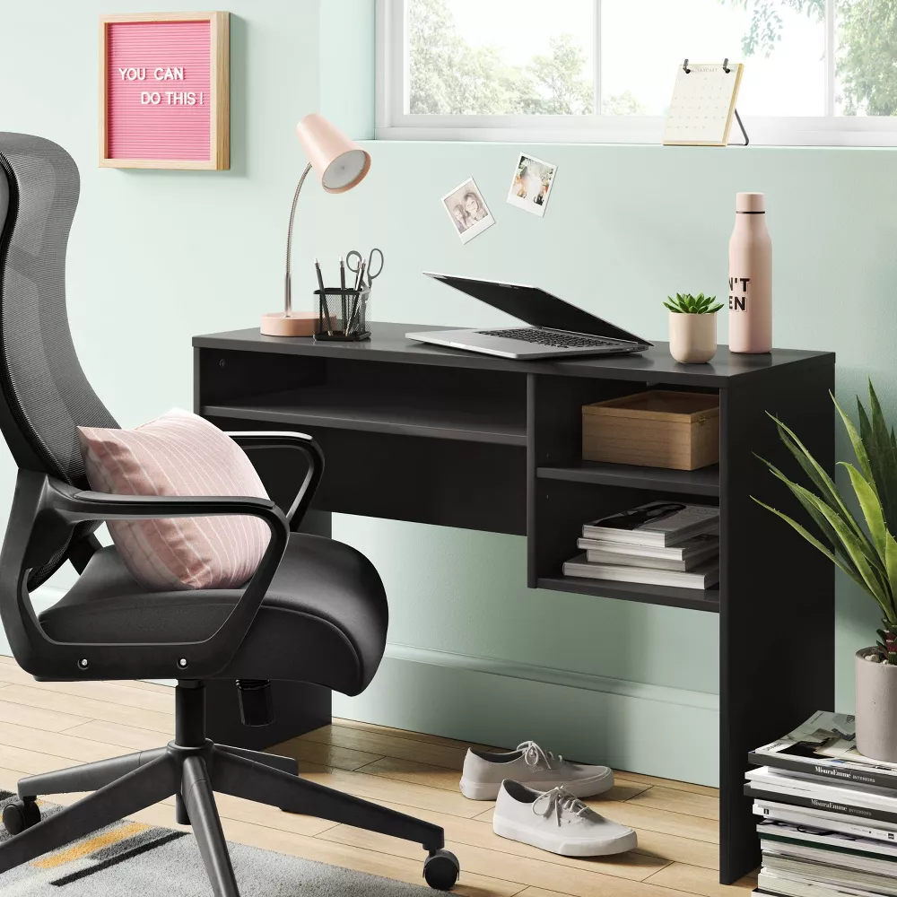 Comfort Office Chair Black -  Ergonomic, Adjustable, Mesh Back, 5-Wheel Base - Image 2