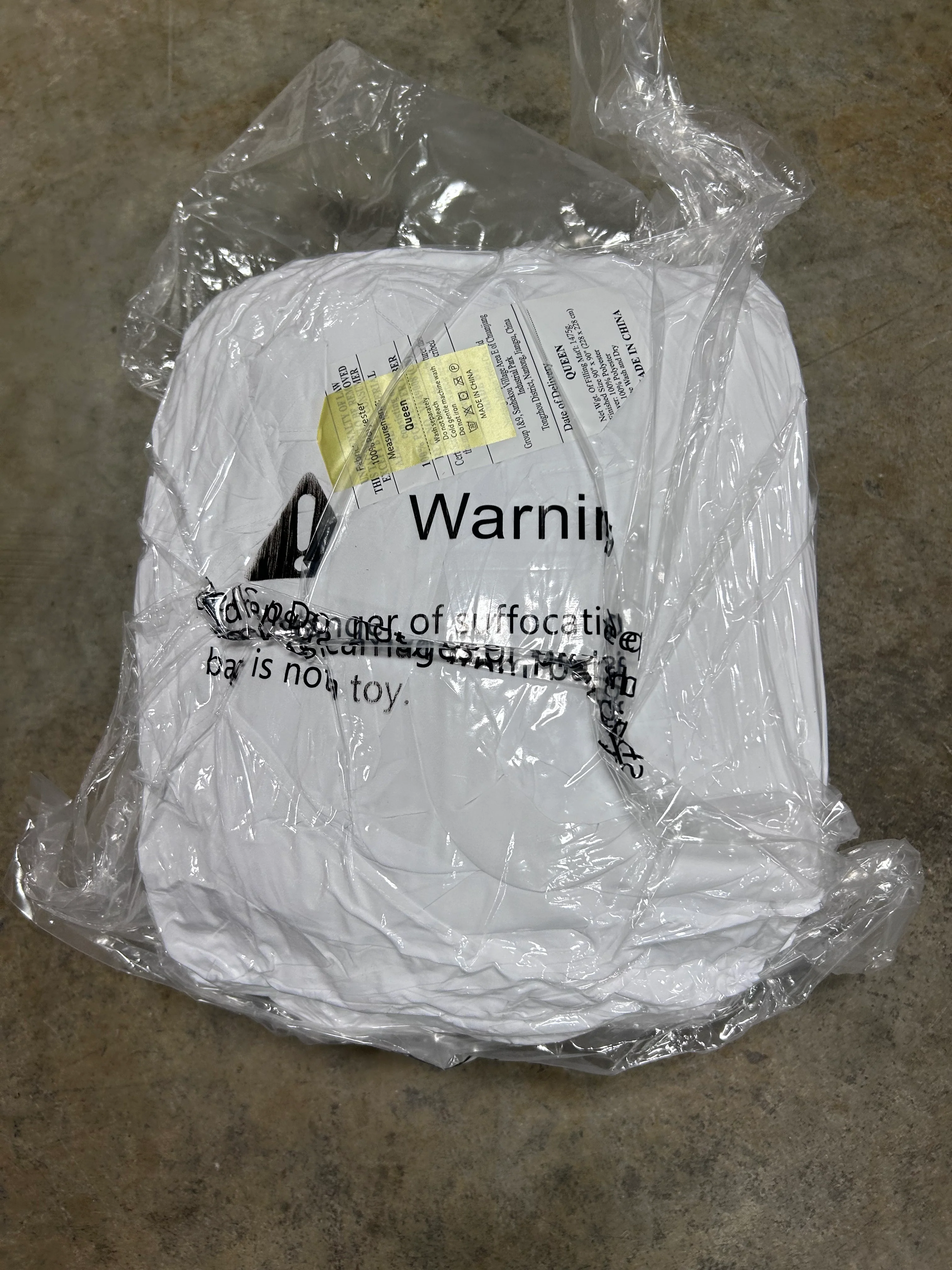 Comforter Full Size Set White, 3 Pieces Ruffle - Image 7