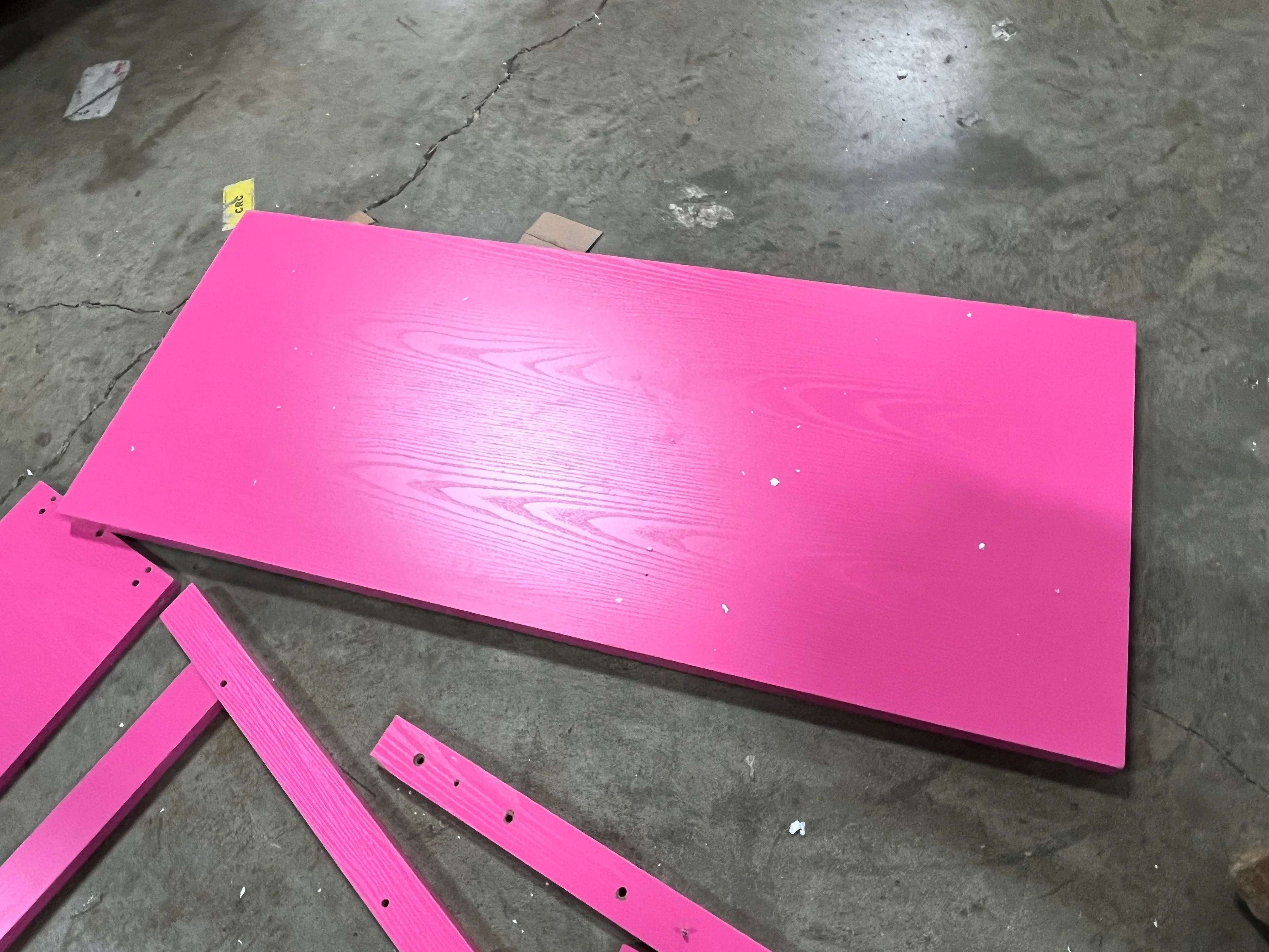 Convenience  Designs2Go Trestle Desk with Shelves, Pink - Image 6