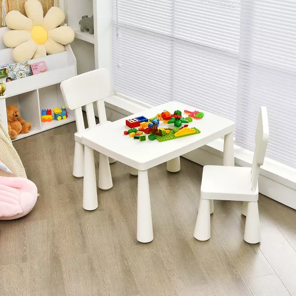 Kids Table & 2 Chairs Set Toddler Activity Play Dining Study Desk