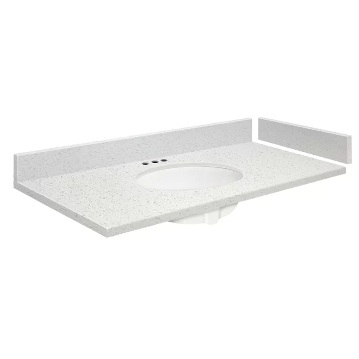 Madison Granite Single Bathroom Vanity Top with Sink - Image 3