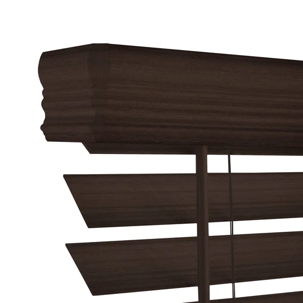 Room Darkening Cordless Faux Wood Blind - Image 2