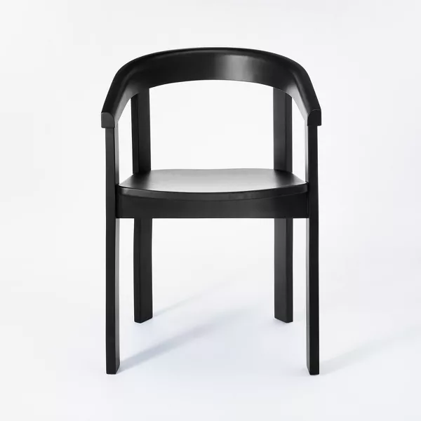 Terra Solid Wood Curved Back Dining Chair - Image 4