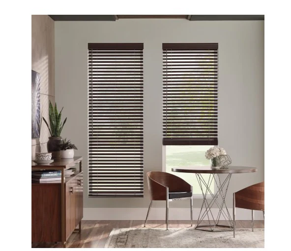 Cordless Faux Wood Blinds