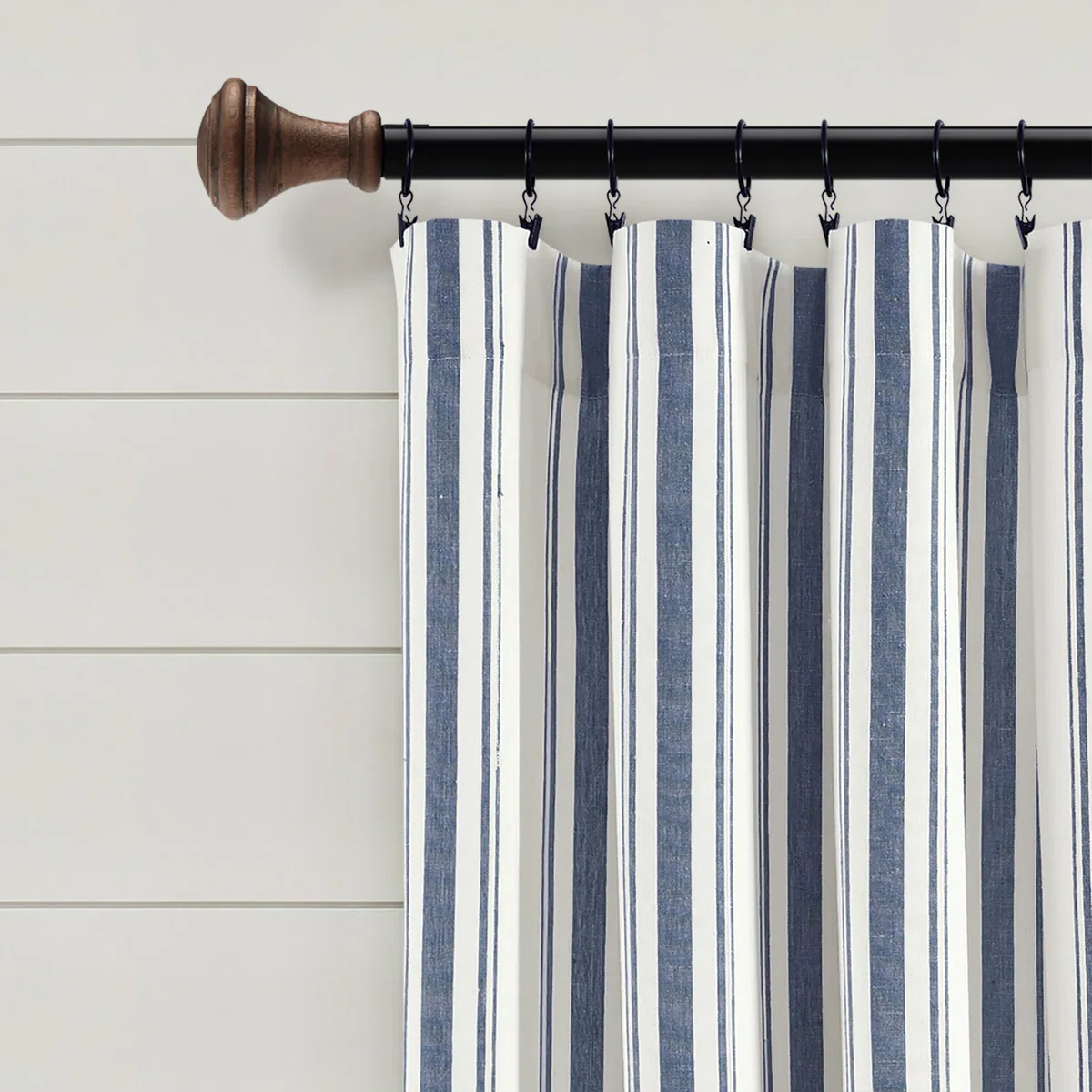 Cotton Blend Semi Sheer Curtain Pair (Set of 2) - Image 3