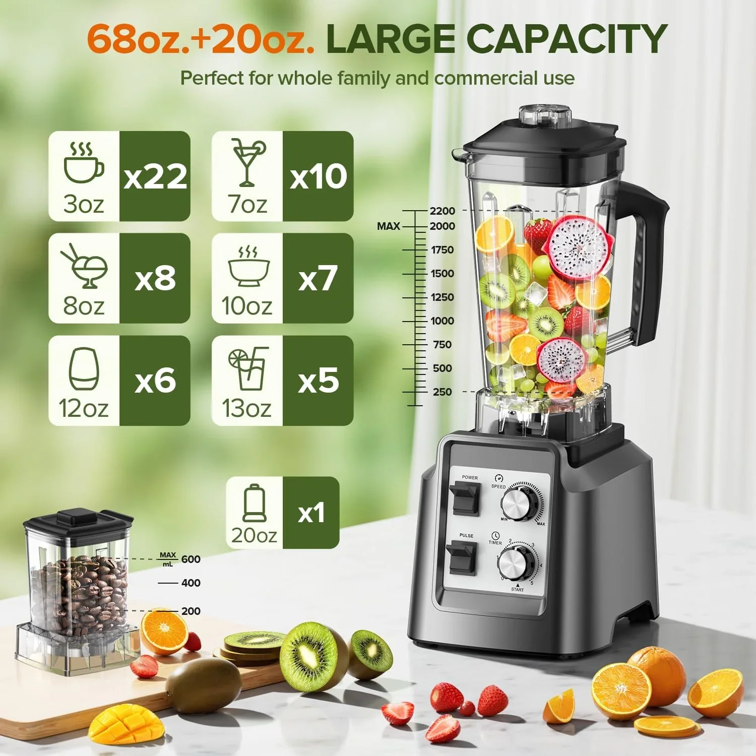 Countertop Blenders with Grinder - Image 3