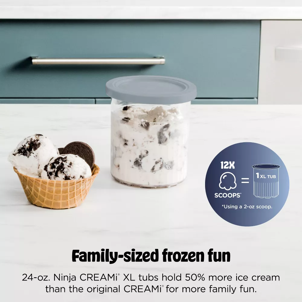 Ninja CREAMi XL Deluxe 11-in-1 Ice Cream and Frozen Treat Maker Silver - Image 4