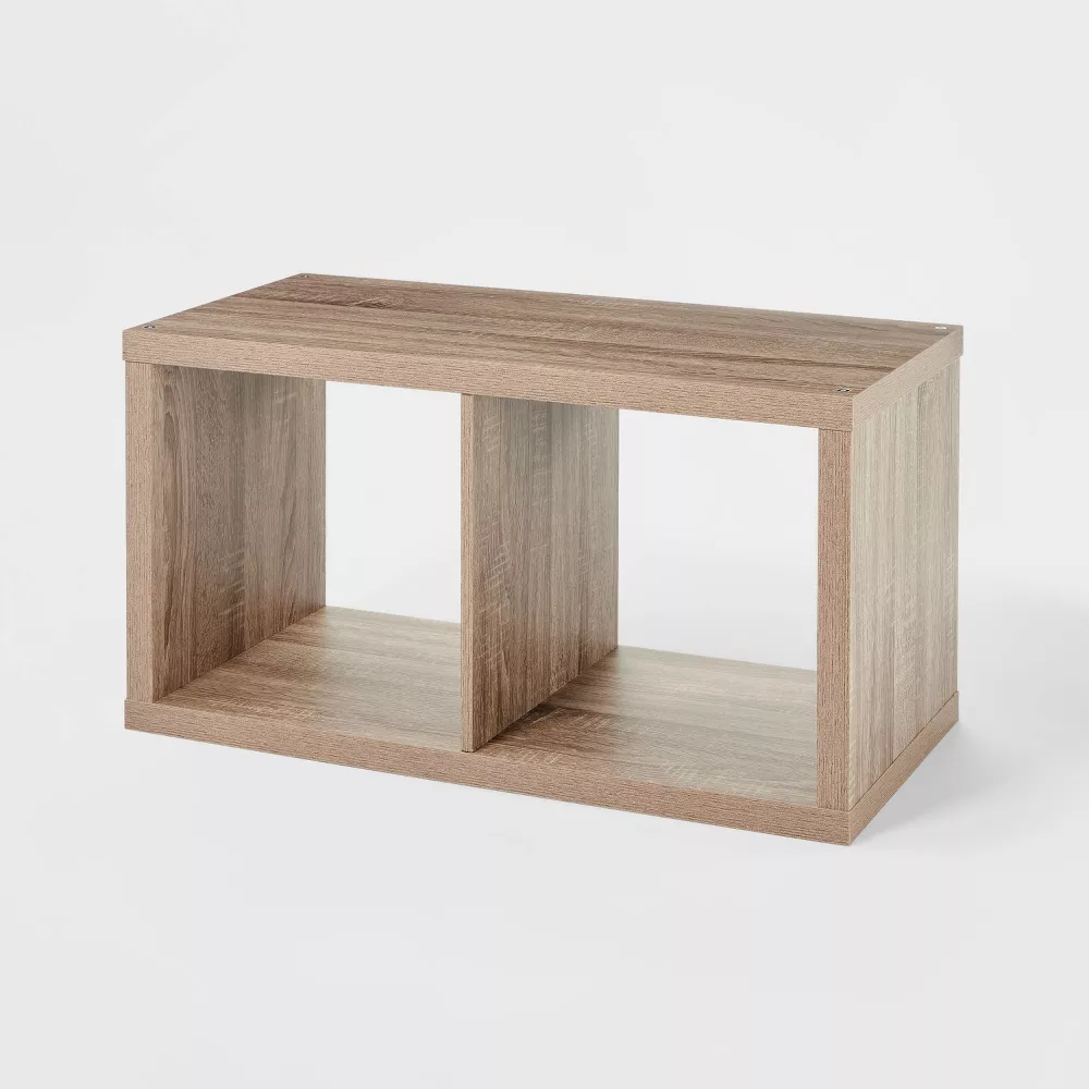2 Cube Organizer Weathered Gray