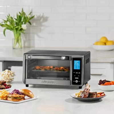 Digital 4-Slice Toaster Oven Air Fryer with 11 Cooking Functions Stainless Steel Gray: Dishwasher-Safe Parts - Image 4