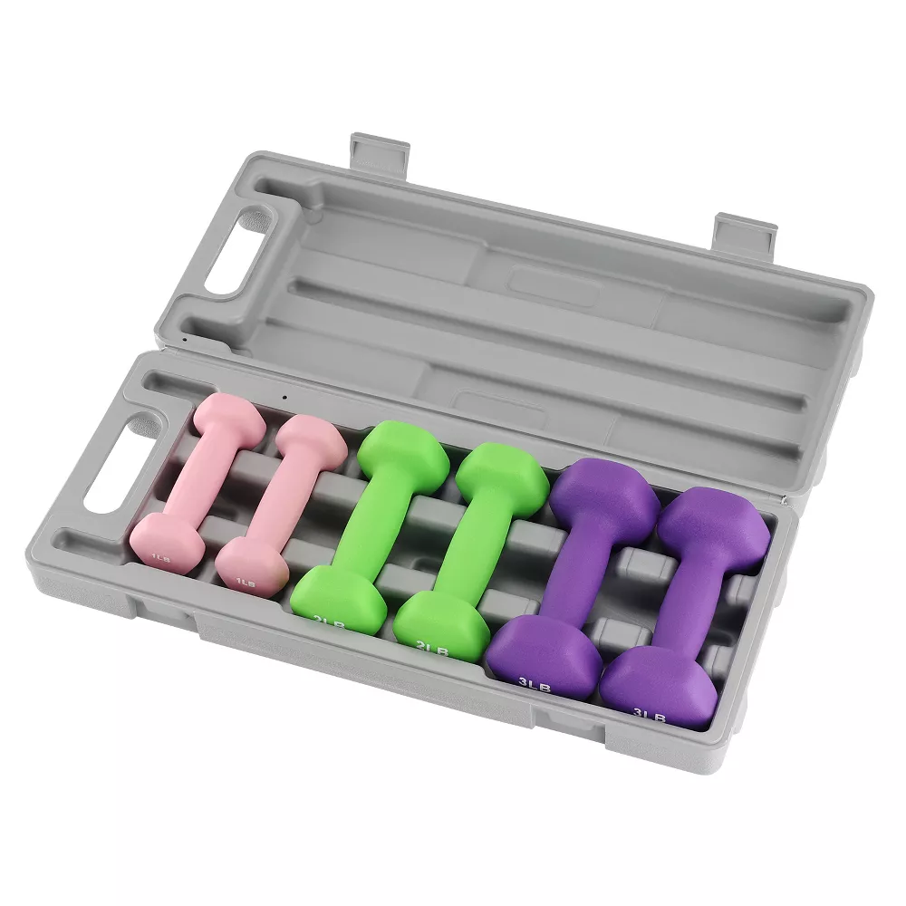 Dumbbell Weights Set for Home Gym, PVC Coated