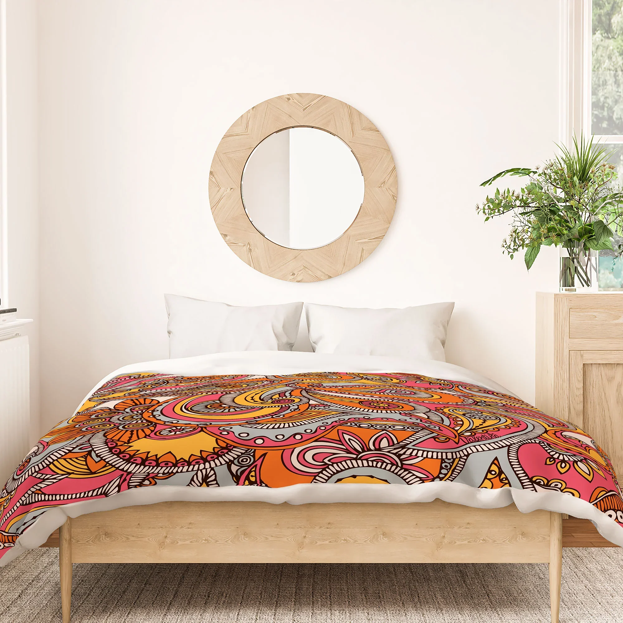 Duvet Cover Spring Paisley, - Image 3