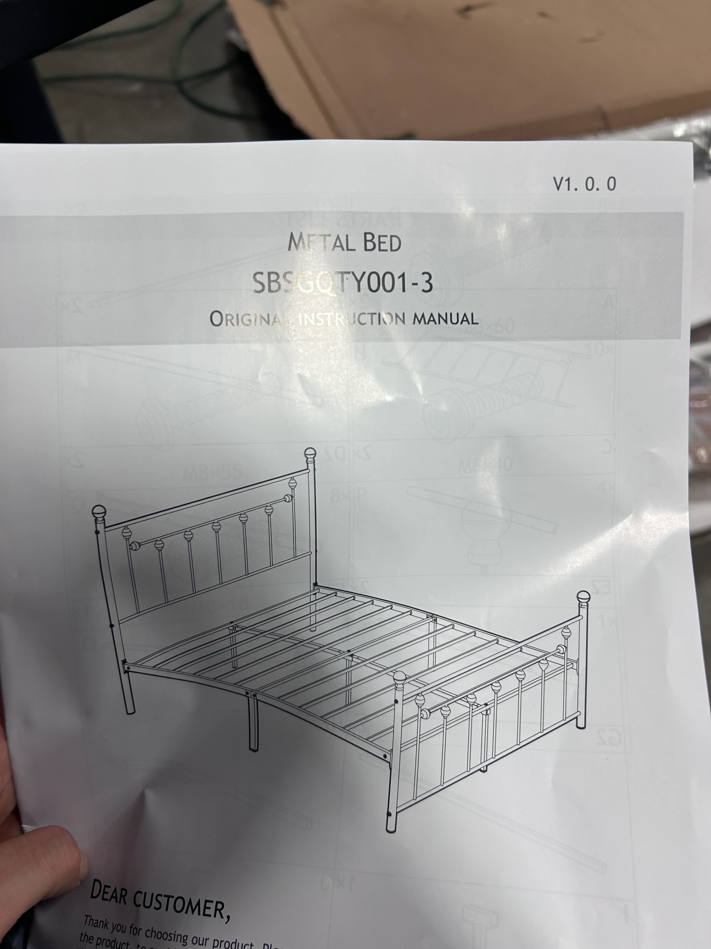 Edsall Metal Bed with Headboard and Footboard - Image 6