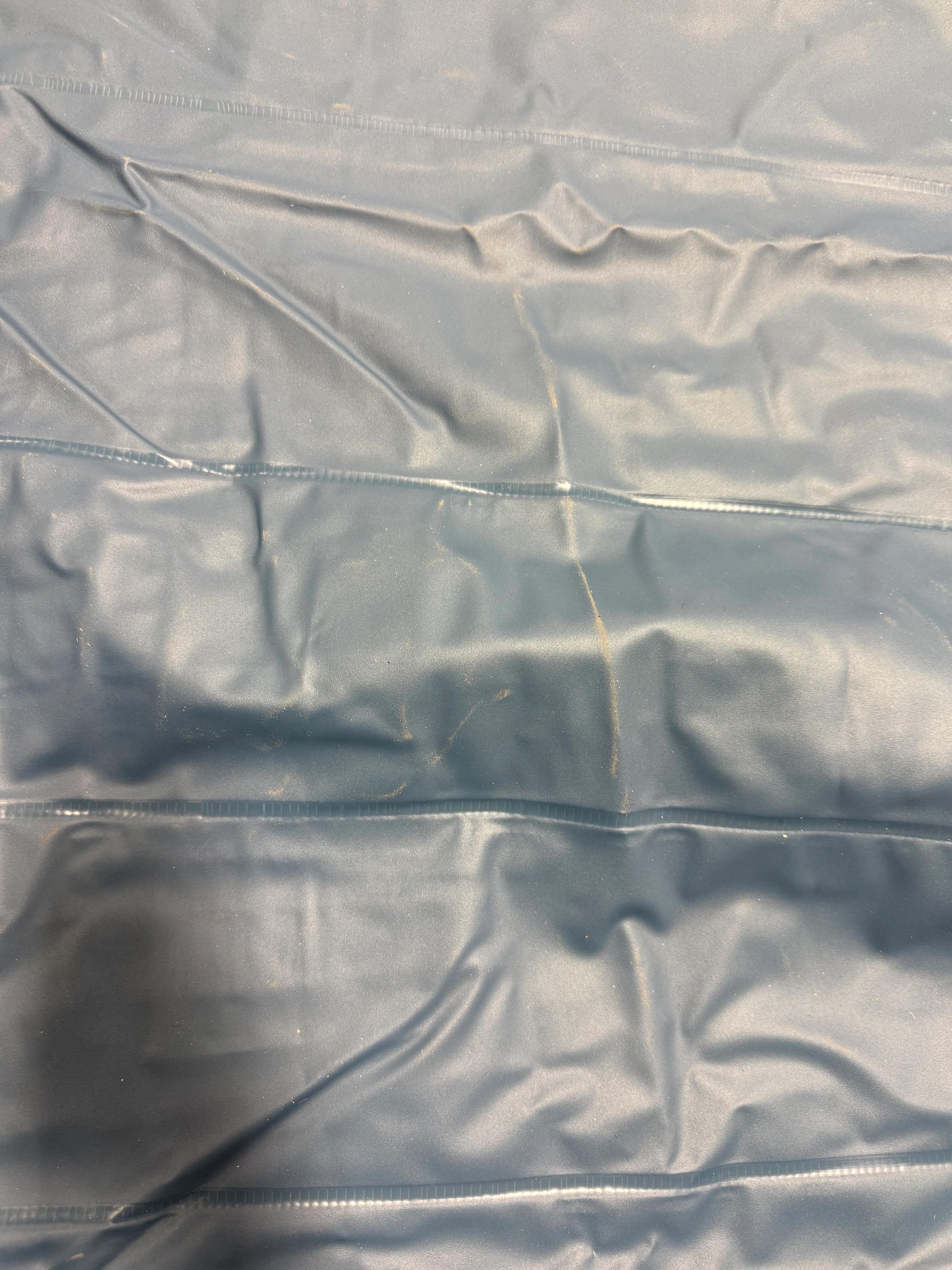 Elevated Pillow Rest Queen Air Mattress with Internal Pump - Off-White/Blue - Image 12