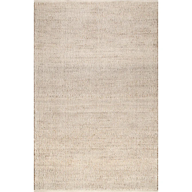 Elfriede Farmhouse Jute Blend Area Rug 3'x5'