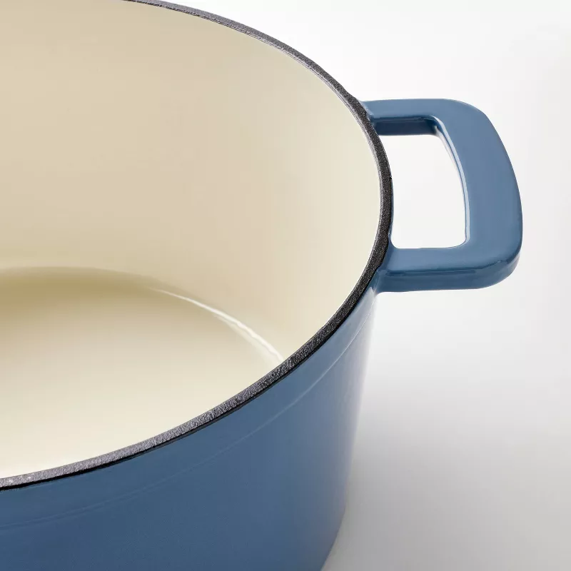 Enamel Dutch Oven Blue - Image 3