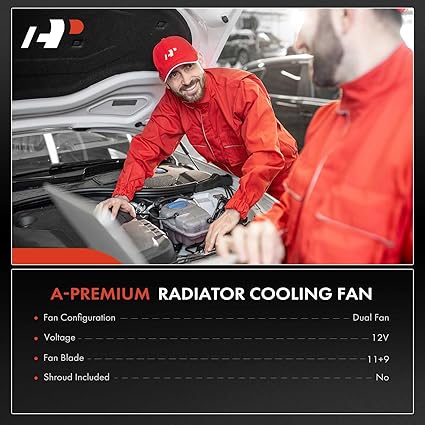 Engine Radiator Cooling Fan Assembly Compatible with Infiniti Nissan, - Image 5