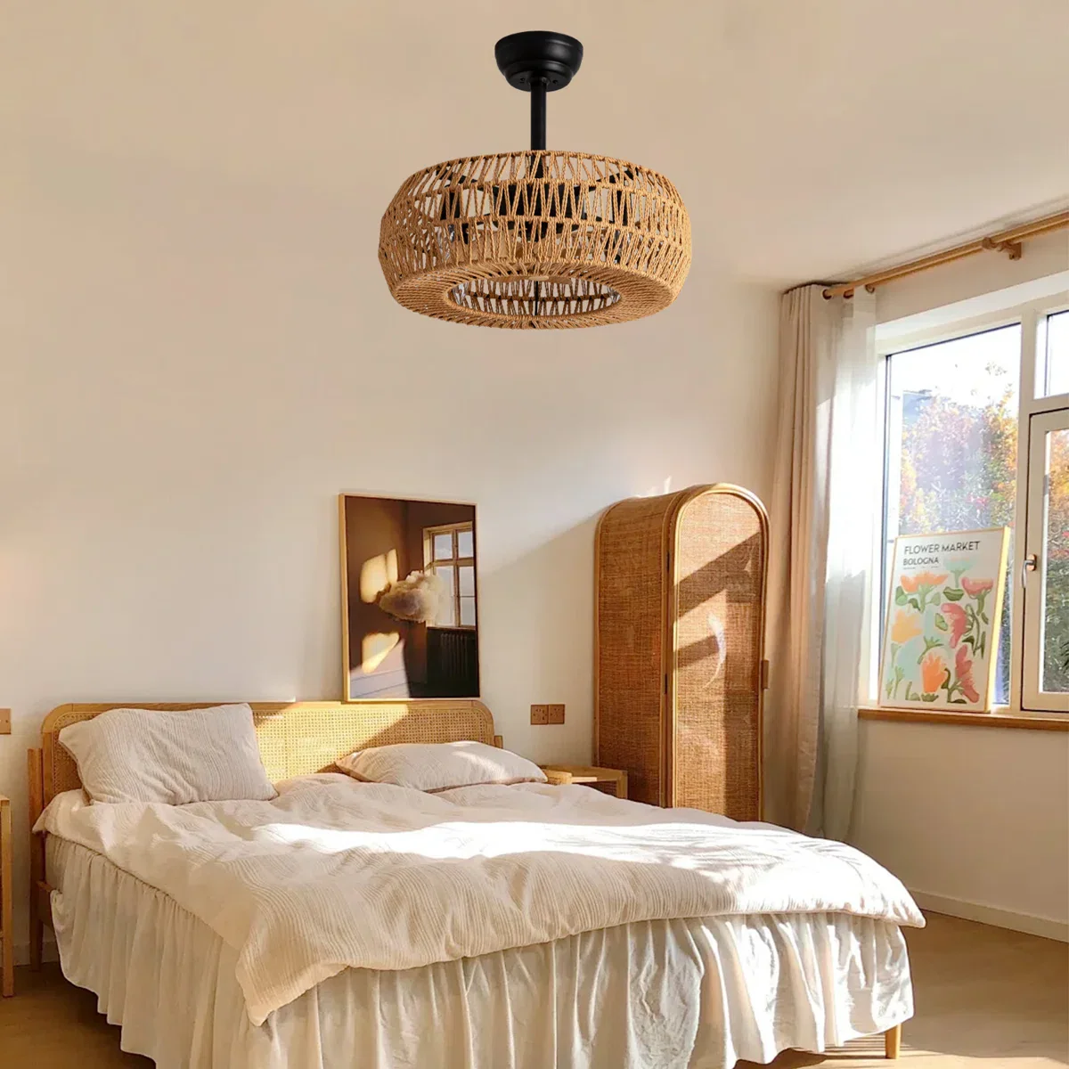Erilynn Boho Caged Ceiling Fan with Light Kit - Image 4