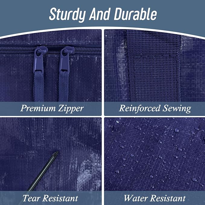 Extra Heavy Duty Large Moving Bags with Strong Zipper - Image 3