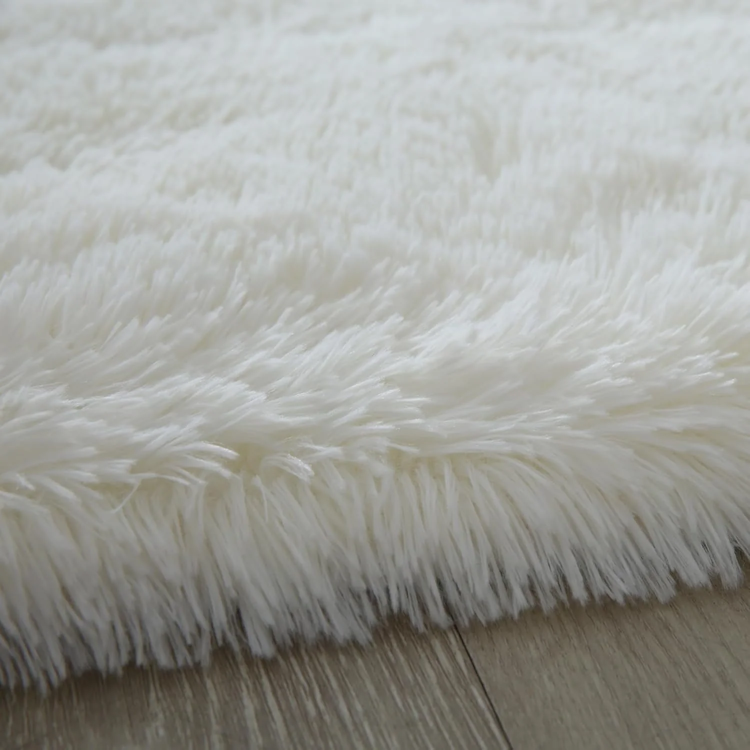 Extra Large Fluffy Shaggy Carpet Beige 8x10 - Image 3