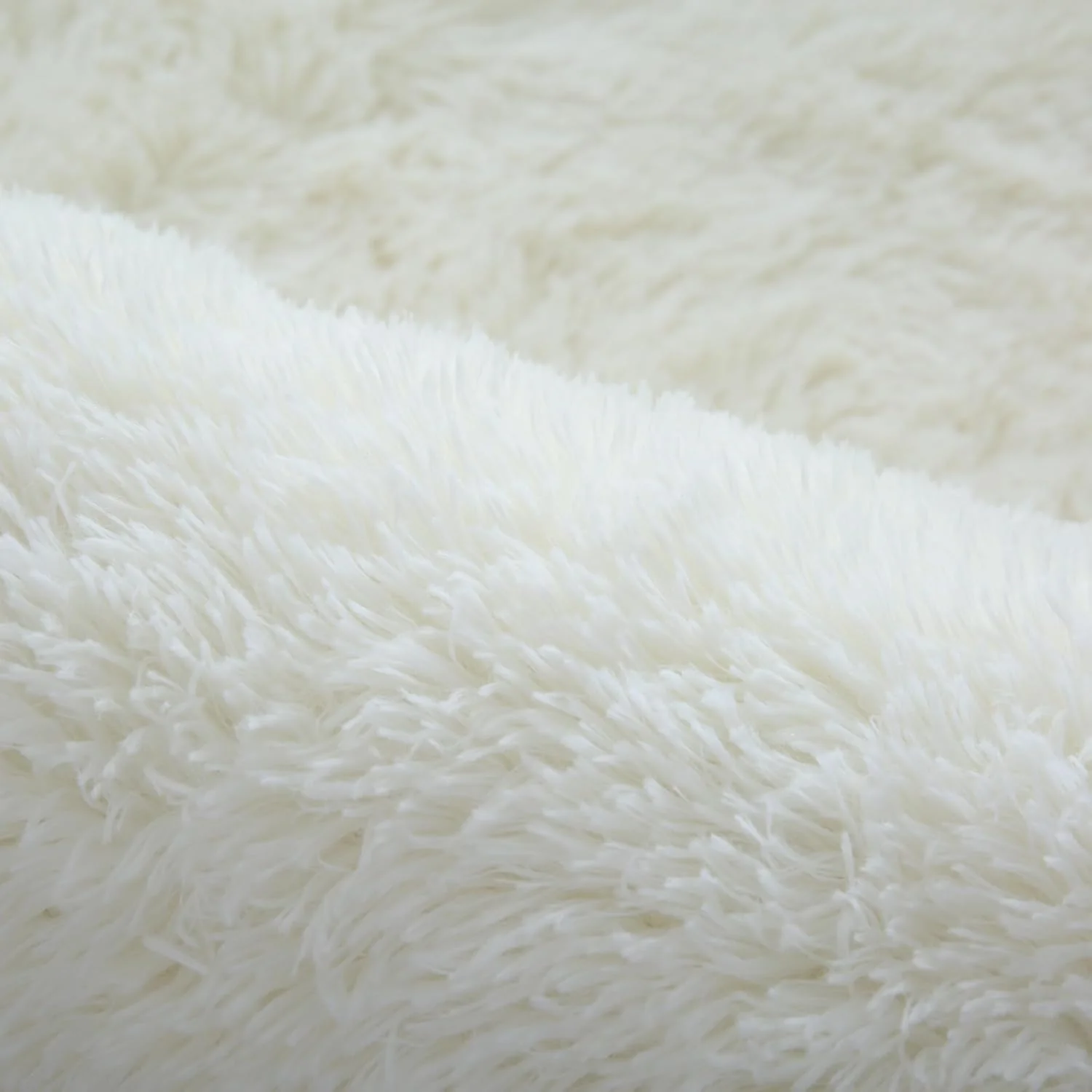 Extra Large Fluffy Shaggy Carpet Beige 8x10 - Image 4