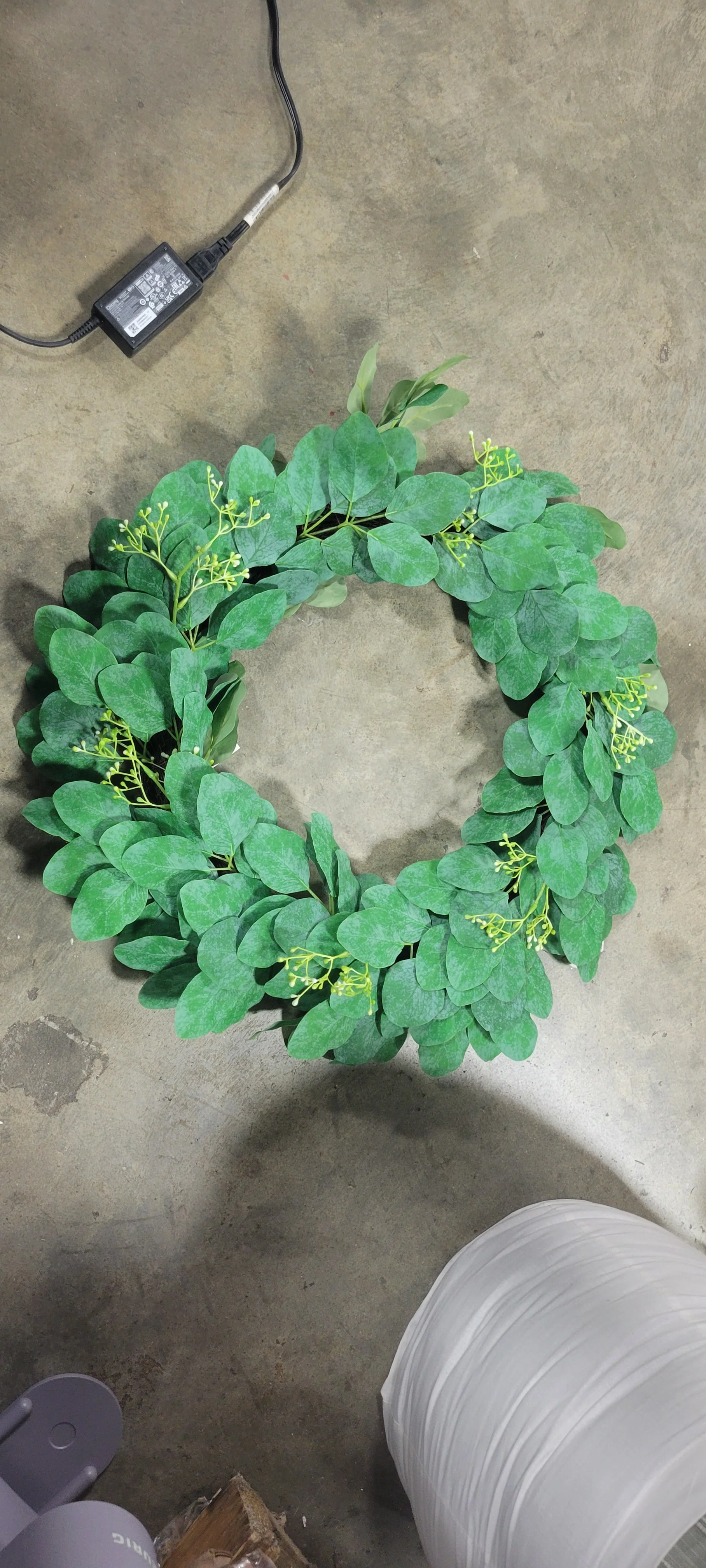 Faux Seeded Eucalyptus Wreath, final cut - Image 4