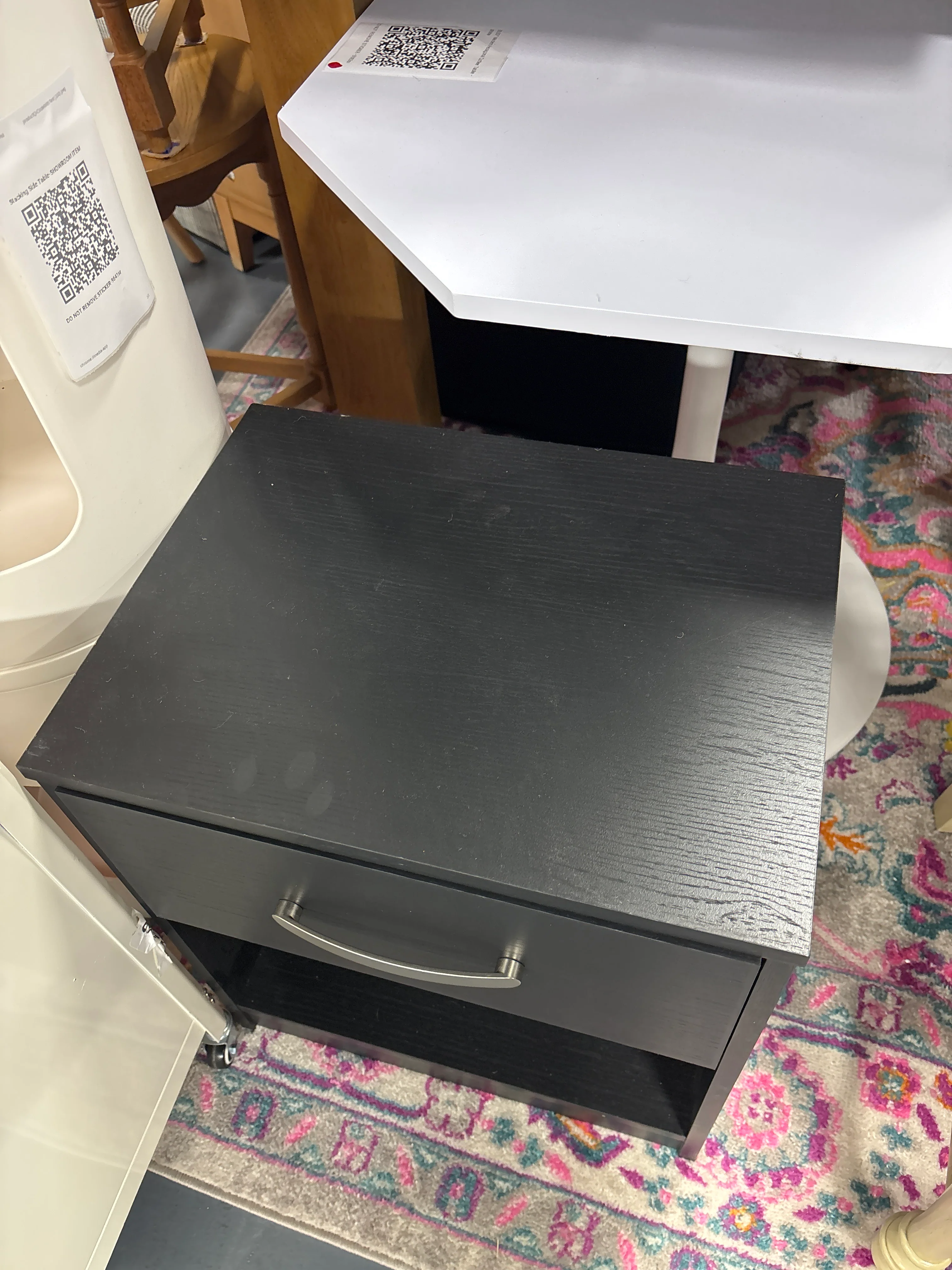 Finch Nightstand - Black/Gray SHOWROOM ITEM - Image 3