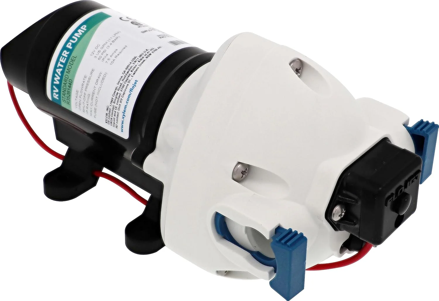 Flojet RV Water Pump, 12 VDC 3-Chamber - Small Water Pump - Image 4
