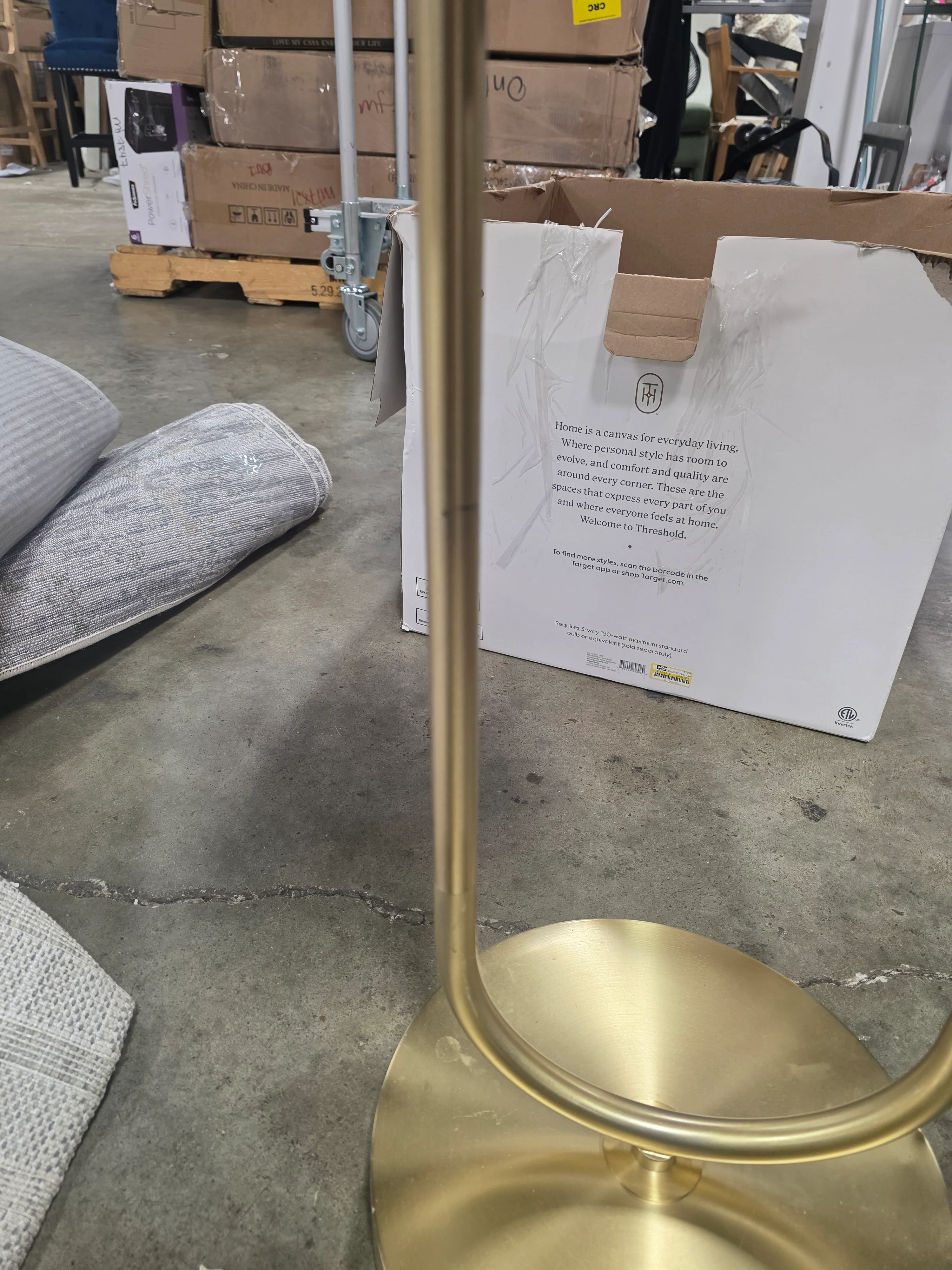 Floor Lamp with Marble Table - Image 6