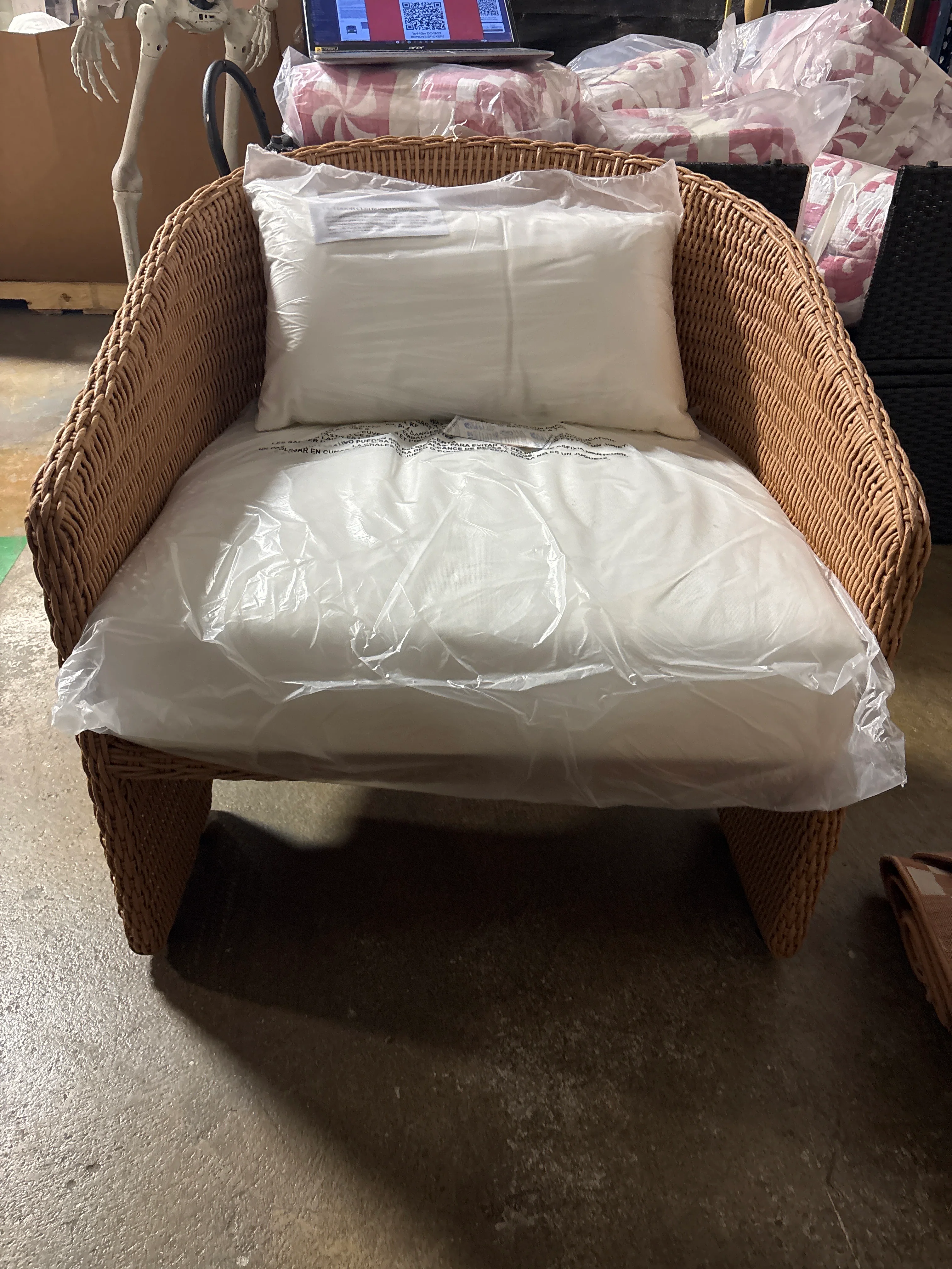 France&Son Faith Outdoor Chair Vintage Natural SHOWROOM ITEM - Image 3