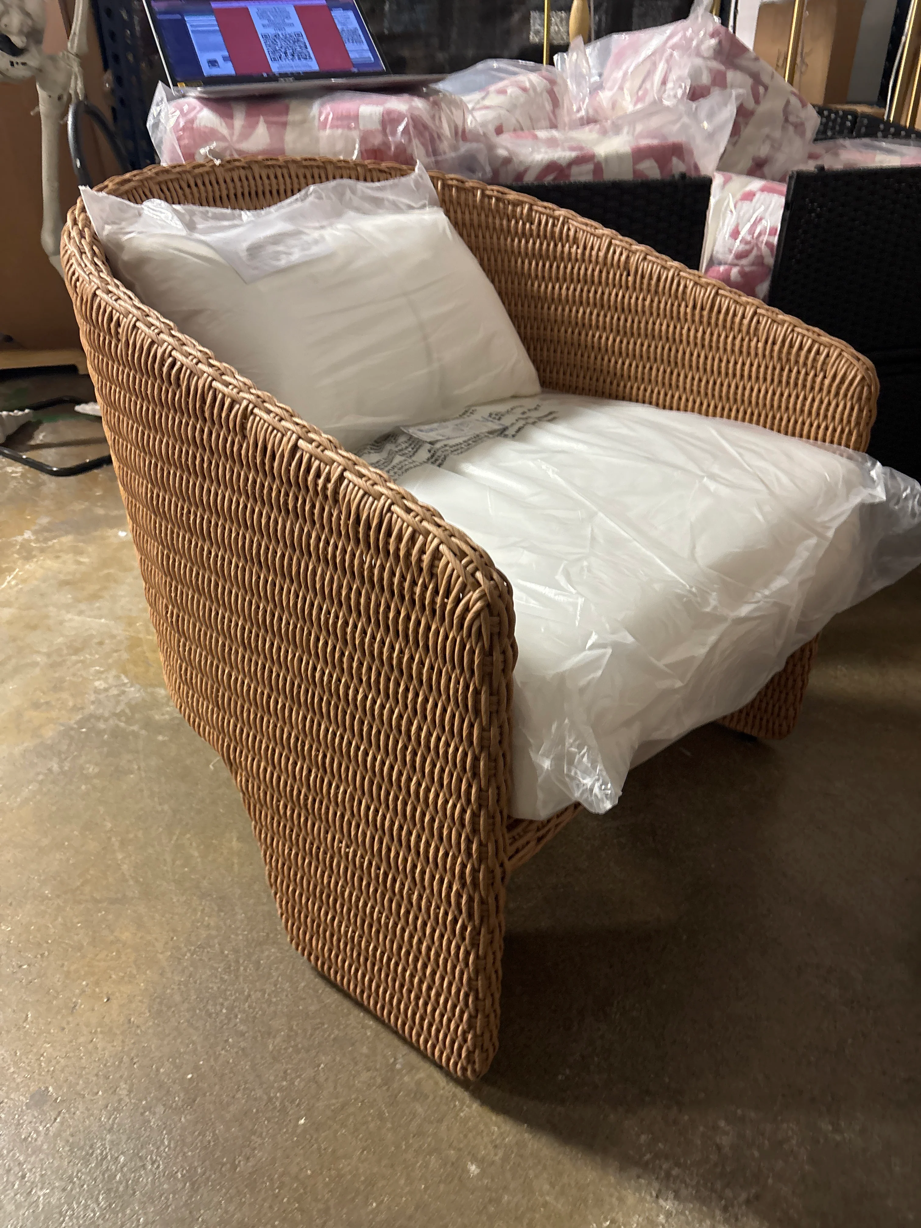 France&Son Faith Outdoor Chair Vintage Natural SHOWROOM ITEM - Image 4