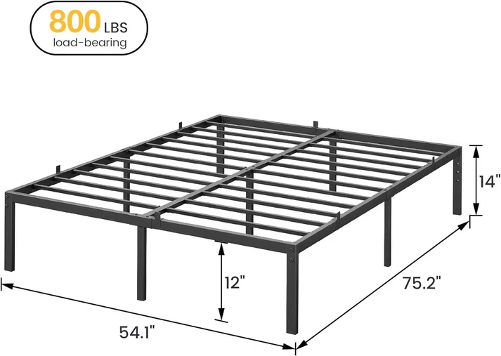 Full Bed Frame with Storage - Image 5