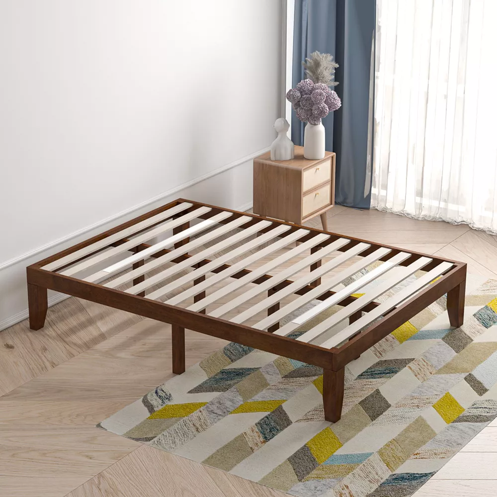 Wooden Bed Frame Mattress - Full