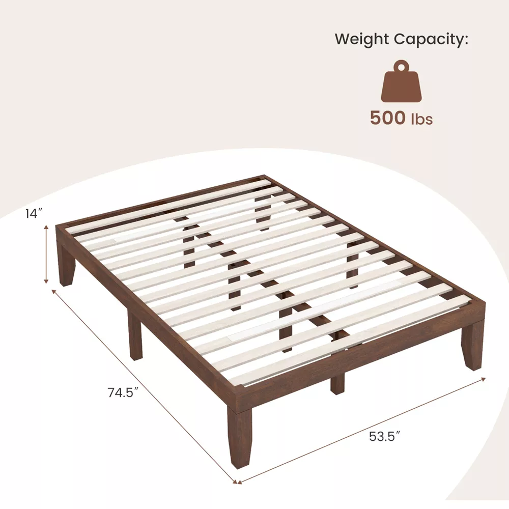Wooden Bed Frame Mattress - Full - Image 4