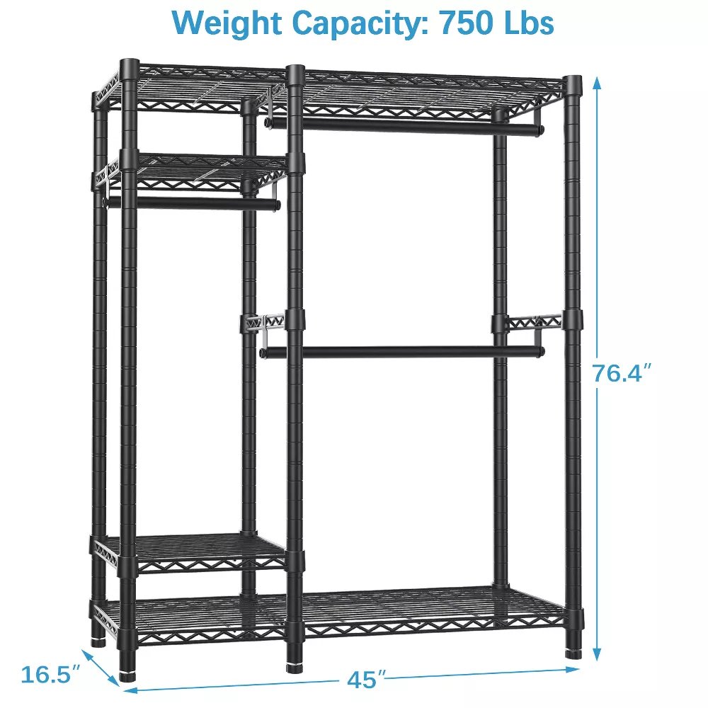 Garment Rack Heavy Duty Commercial Grade Clothes Rack - Image 3