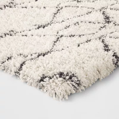 Geometric Design Woven Rug - 5'x7', - Image 2