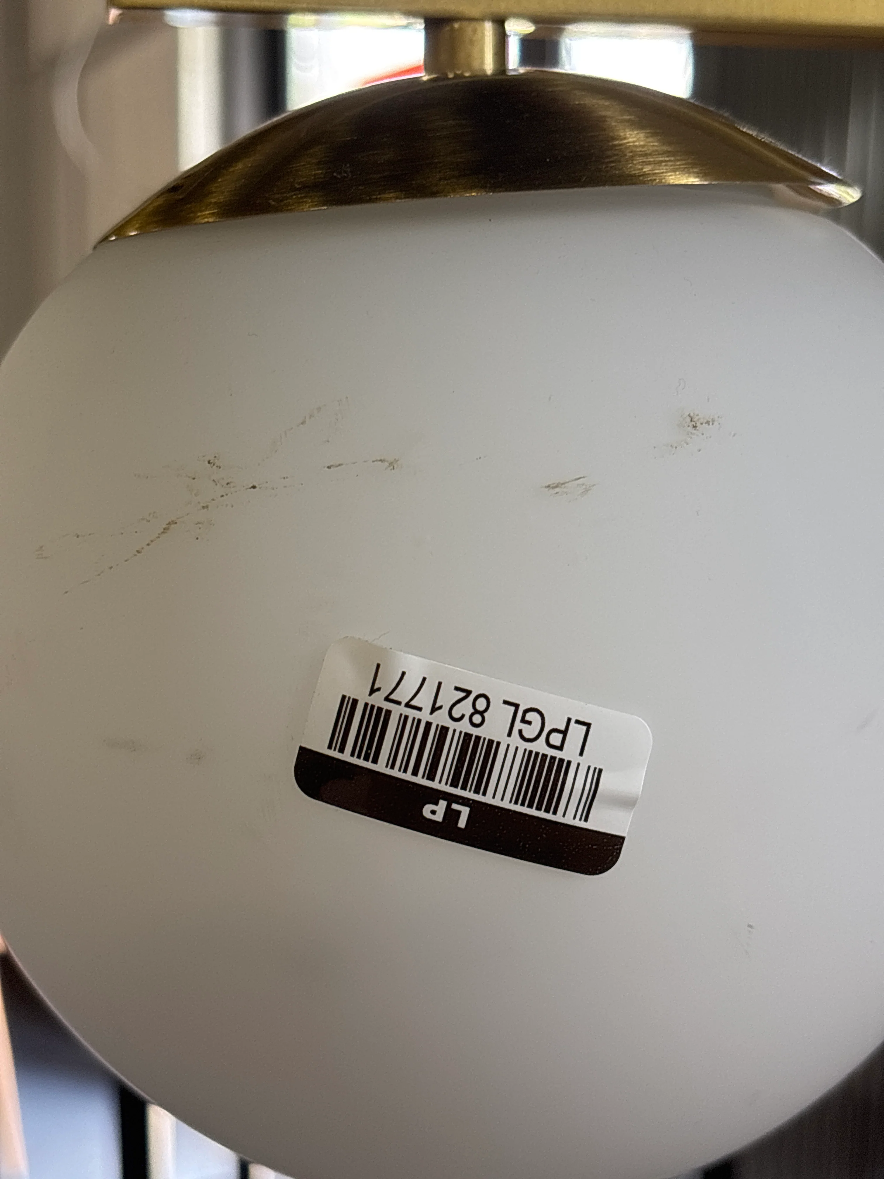 Globe Desk Lamp - White SHOWROOM ITEM - Image 5