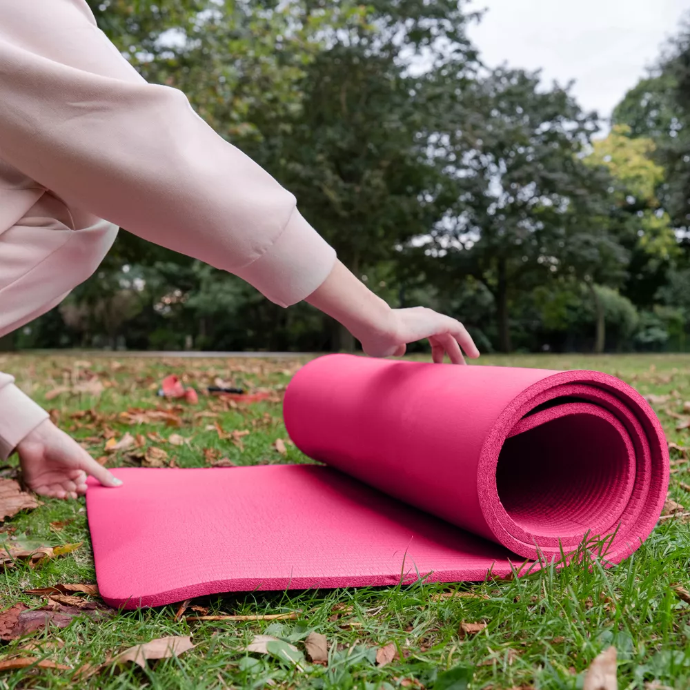 GoCloud All-Purpose Extra Thick Double-Sided Non-Slip High Density Anti-Tear Exercise Yoga Mat with Carrying Strap - Image 5