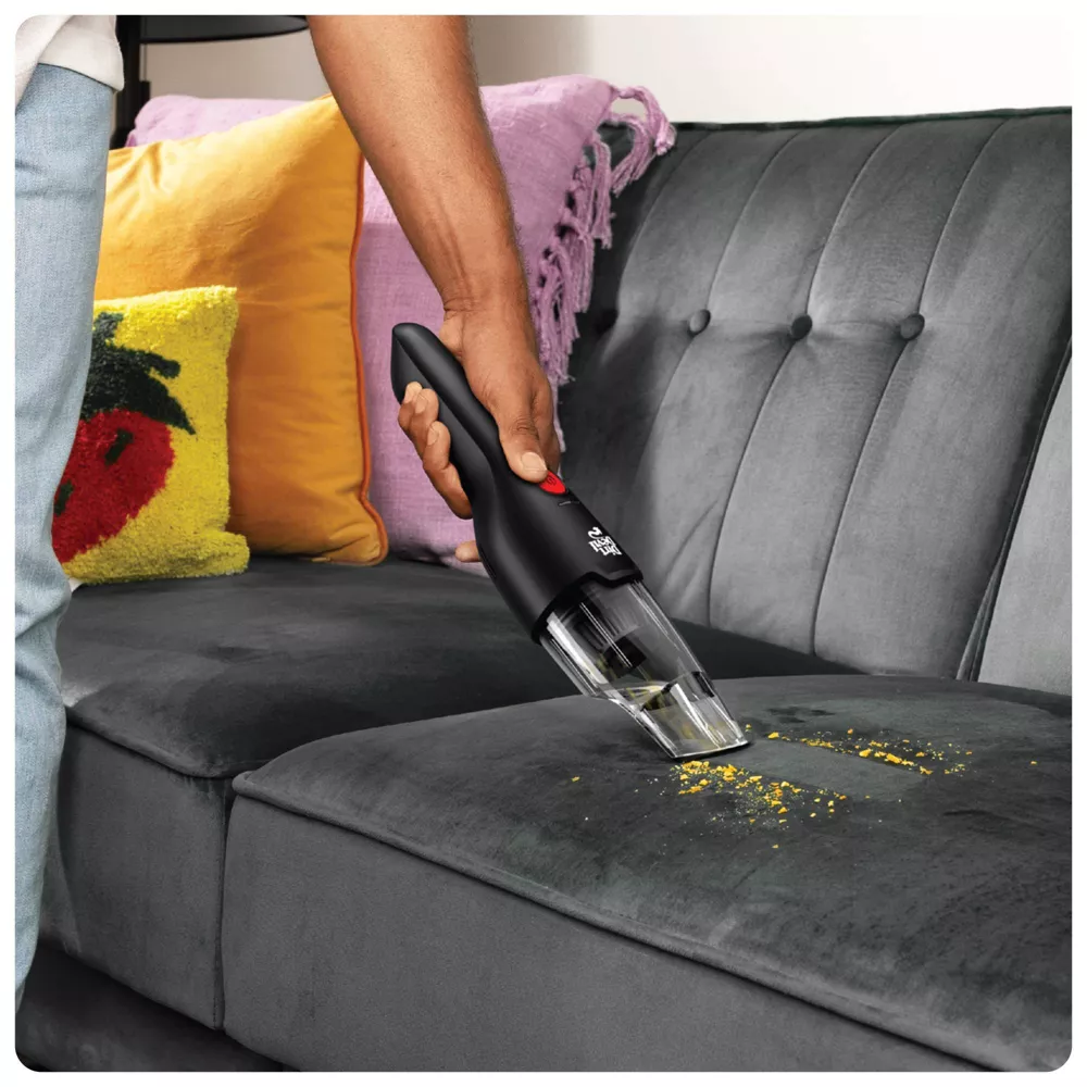 Grab & Go 8V Cordless Handheld Vacuum Black/Red - Image 5
